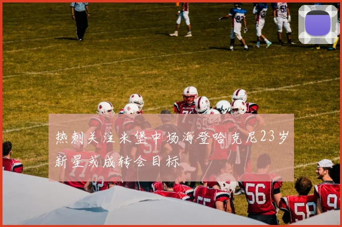 热刺关注米堡中场海登哈克尼23岁新星或成转会目标
